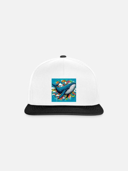 Wal - Snapback Cap - Weiß/Schwarz