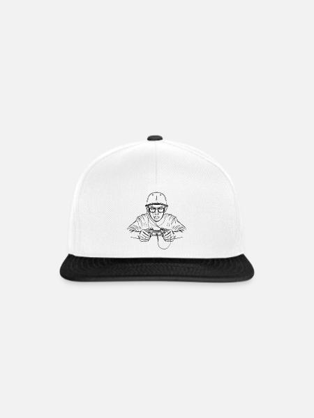 Videospiele Liebhaber - Snapback Cap - Weiß/Schwarz