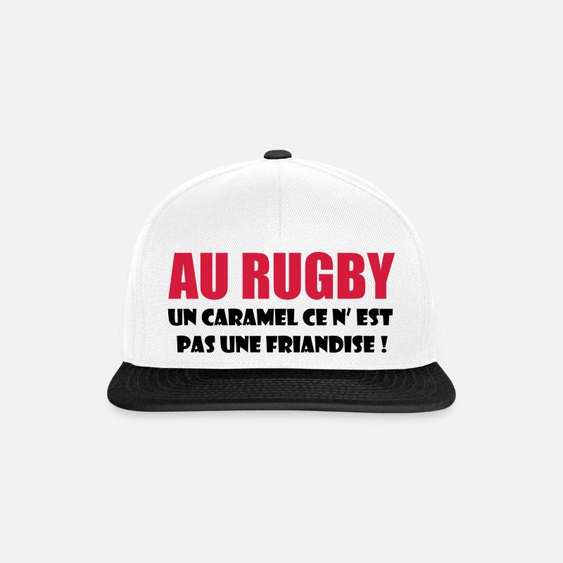 rugby - Snapback Cap - Weiß/Schwarz