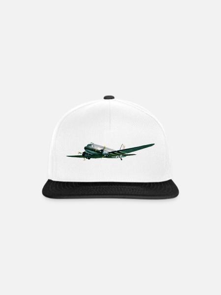 C-47 - Snapback Cap - Weiß/Schwarz