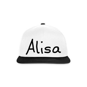 Alisa - Casquette snapback - blanc/noir - Devant