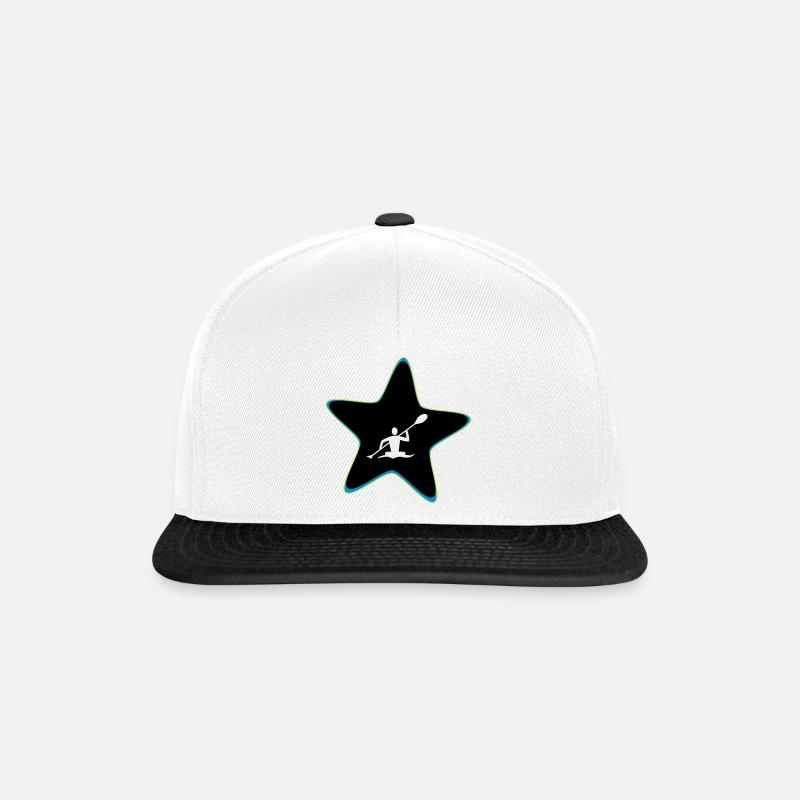 Kajak Stern - Snapback Cap - Weiß/Schwarz