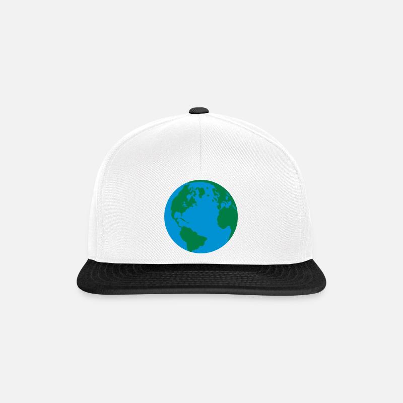 Our planet - Snapback Cap - white/black