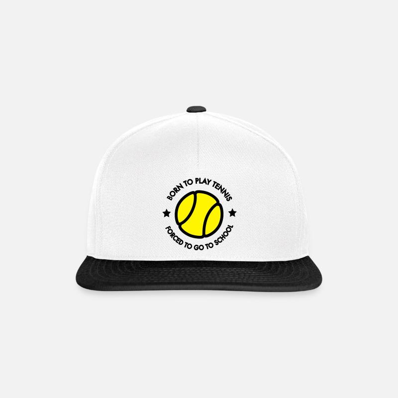 Tennis Kid - Snapback Cap - Weiß/Schwarz