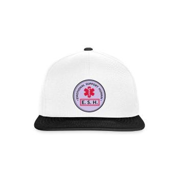 Emotional Support Human - Snapback Cap - Weiß/Schwarz - Vorne