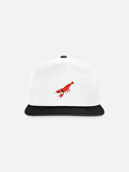 Hummer / Lobster - Snapback Cap - Weiß/Schwarz