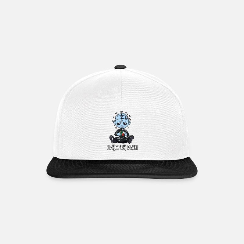Pinhead Hellraiser Halloween - Snapback Cap - Weiß/Schwarz