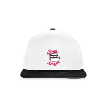 Sushi Essen Japan Geschenk - Snapback Cap - Weiß/Schwarz - Vorne
