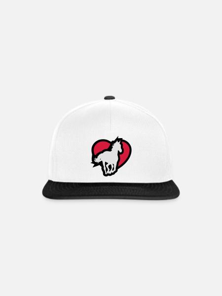Cheval - Casquette snapback - blanc/noir
