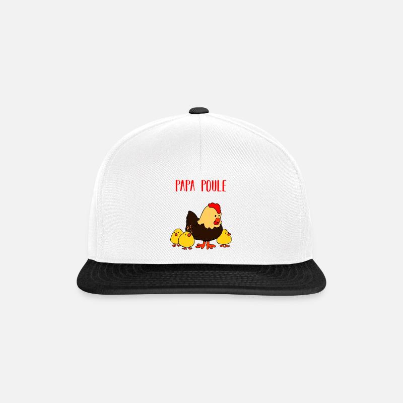 Doting father - Snapback Cap - white/black