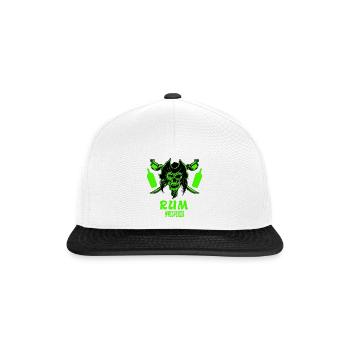 Rum Flüsterer - Snapback Cap - Weiß/Schwarz - Vorne
