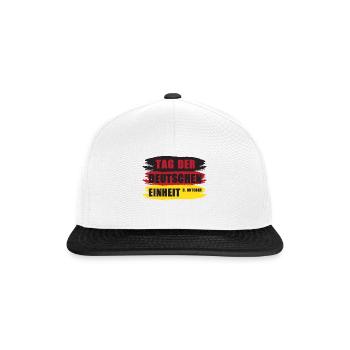 Tag der deutschen Einheit 1990 Deutsche Einheit - Snapback Cap - Weiß/Schwarz - Vorne