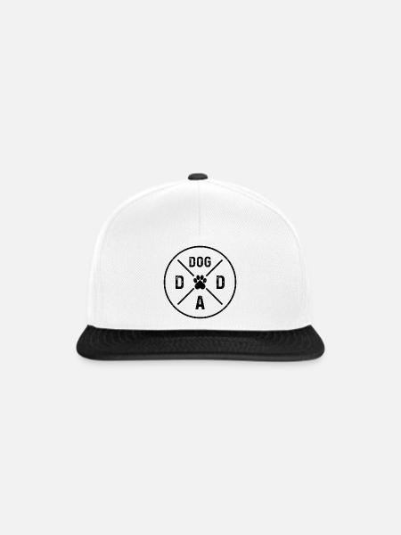 Dog Dad - Snapback Cap - Weiß/Schwarz