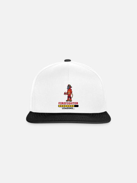 Feuerwehr Feuerwehrschlauch Statement Lebensretter - Snapback Cap - Weiß/Schwarz