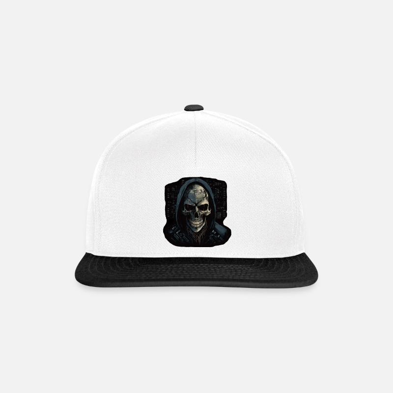 Hacker - Casquette snapback - blanc/noir
