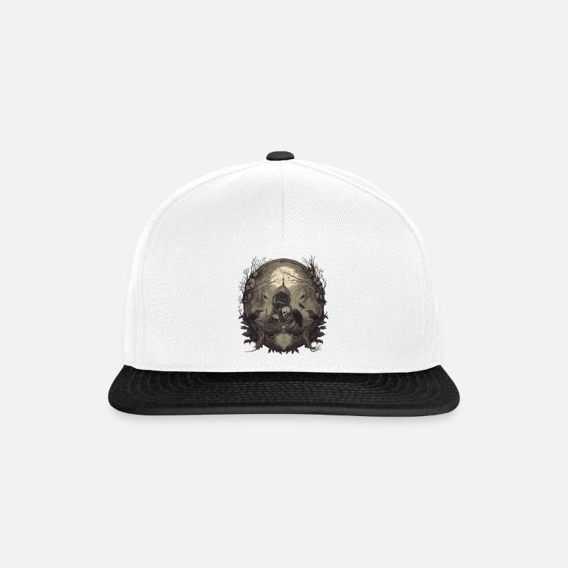 Gothique - Casquette snapback - blanc/noir