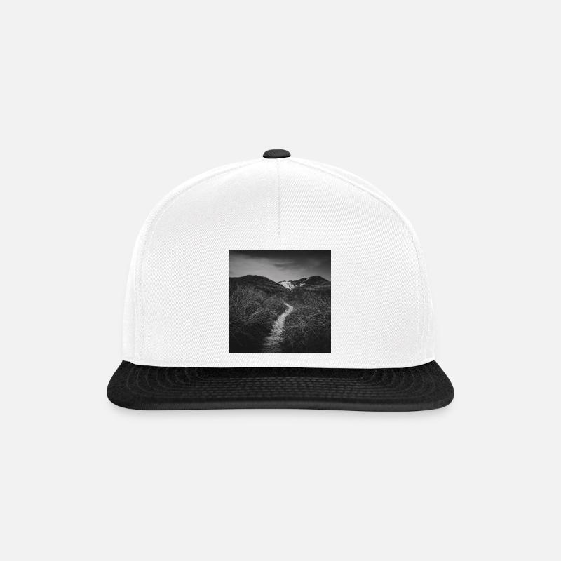 Path Path Dunes Søndervig Denmark North Sea Poster - Snapback Cap - white/black