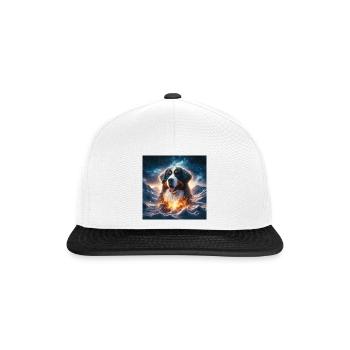 Bouvier bernois - Casquette snapback - blanc/noir - Devant