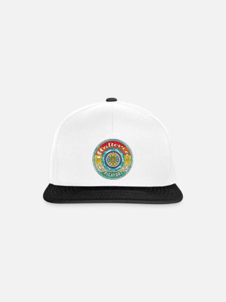 Mallorca Balearen can picafort - Snapback Cap - Weiß/Schwarz
