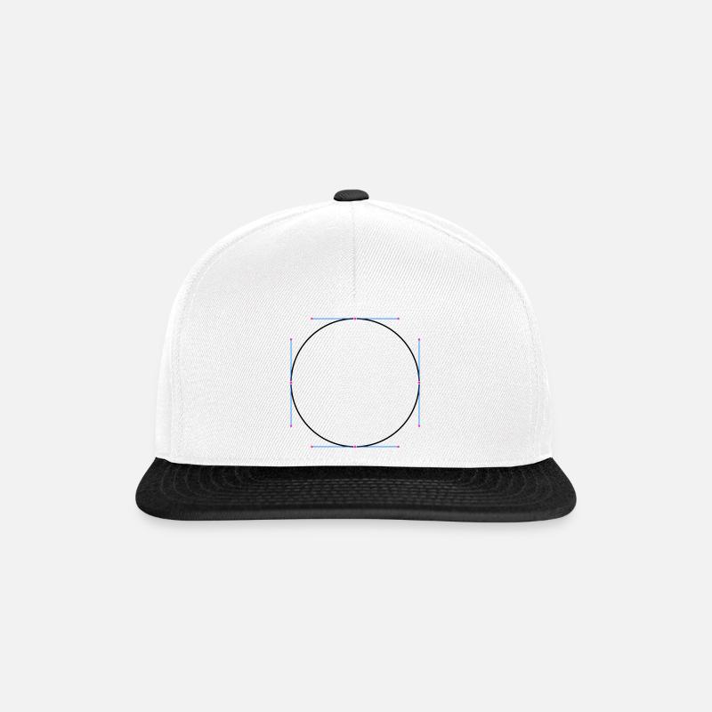 Kreisvector - Snapback Cap - Weiß/Schwarz