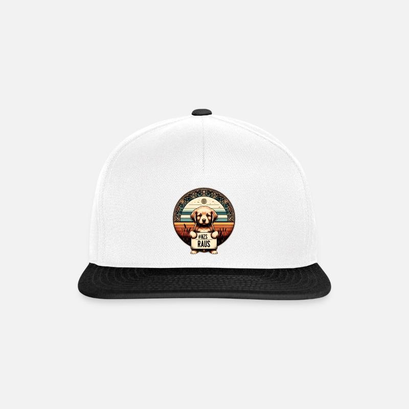 NZS raus, Gegen AFD, gegen Rechts - Snapback Cap - Weiß/Schwarz