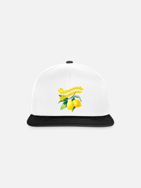 Lemonade Summer - Snapback Cap - Weiß/Schwarz