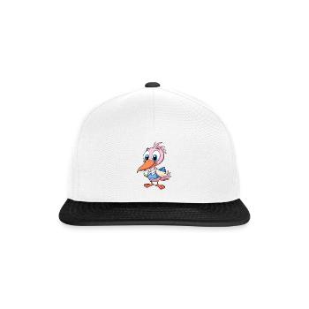 Spatule mignon personnage de dessin animé Kawaii Clipart - Casquette snapback - blanc/noir - Devant