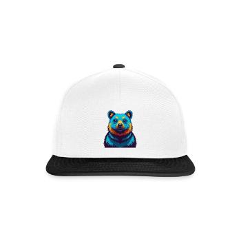 Quokka Colorful Kawaii Cartoon Character Clipart - Snapback Cap - white/black - Front