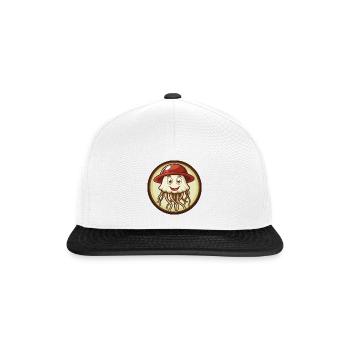 Méduse Coloré Kawaii Dessin Animé Personnage Animal de compagnie - Casquette snapback - blanc/noir - Devant