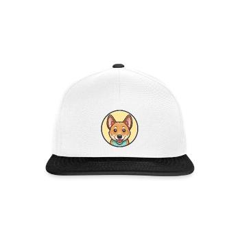 Carolina Chien Race Coloré Dessin animé Kawaii Clipart - Casquette snapback - blanc/noir - Devant