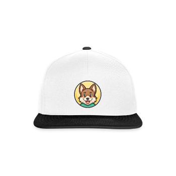 Volpino Italiano Hunderasse Cartoon Kawaii Clipart - Snapback Cap - Weiß/Schwarz - Vorne