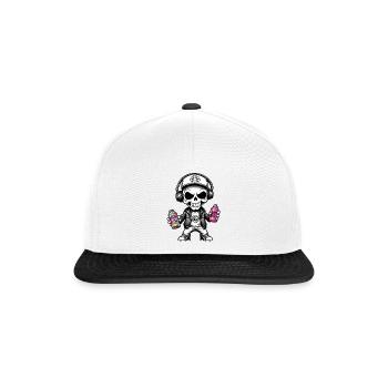 Graffiti Sprayer - Snapback Cap - Weiß/Schwarz - Vorne