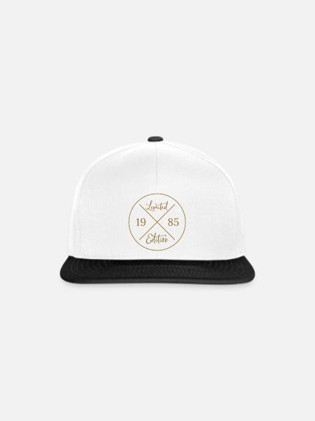 Limited Edition 1985 - Snapback Cap - Weiß/Schwarz