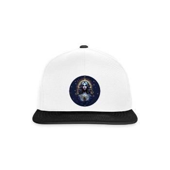 Moonlight Goddess Star Circle - Zodiac Sign Libra - Snapback Cap - white/black - Front