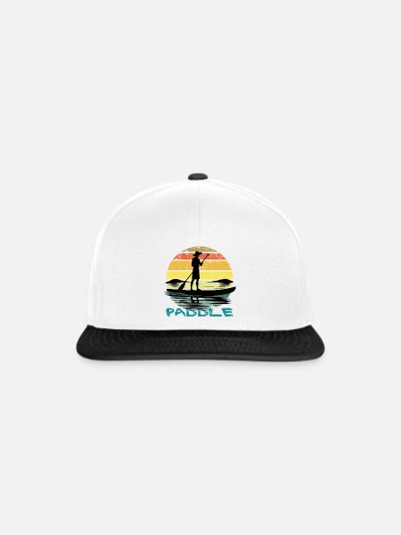 Paddel - Snapback Cap - Weiß/Schwarz
