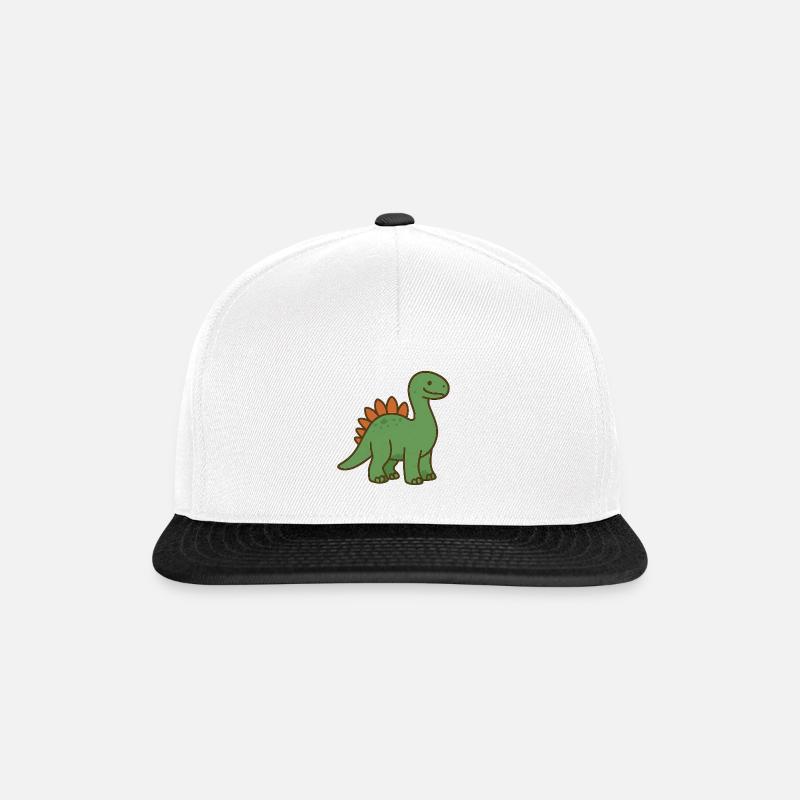 Dino - Snapback Cap - Weiß/Schwarz