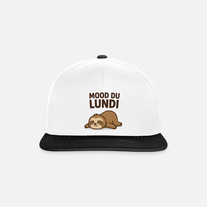 mood du lundi - Casquette snapback - blanc/noir