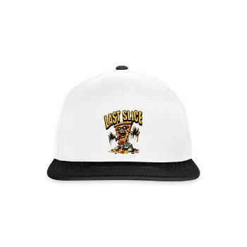 Last Slice - Snapback Cap - white/black - Front
