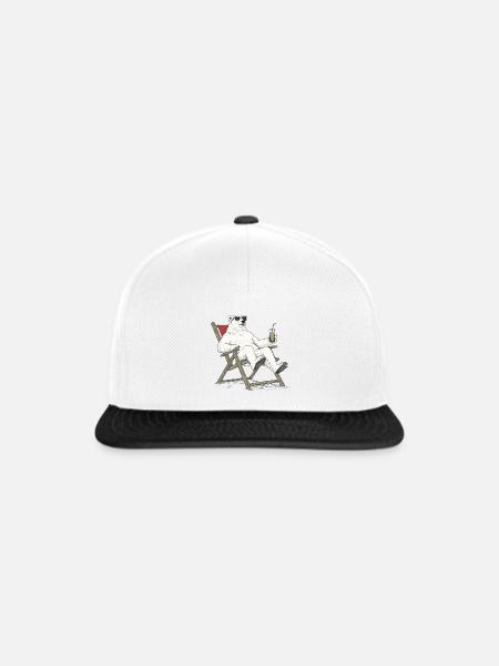 ChillBear - Snapback Cap - Weiß/Schwarz