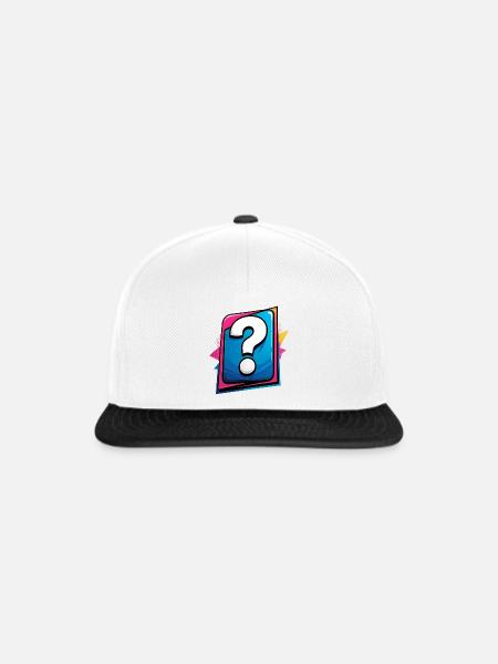 Fragezeichen - Snapback Cap - Weiß/Schwarz