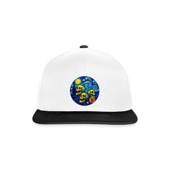 Van Gogh Crânes - Casquette snapback - blanc/noir - Devant