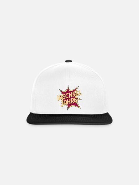 WECHSELJAHRE MENOPAUSE KLIMAKTERIUM - Snapback Cap - Weiß/Schwarz
