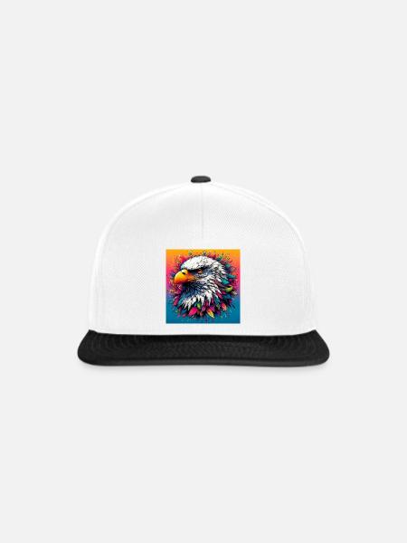 Adler - Snapback Cap - Weiß/Schwarz