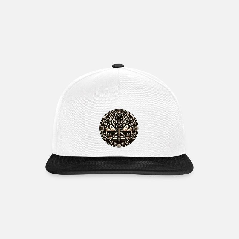 Wilson Vikings Schild Design - Snapback Cap - Weiß/Schwarz