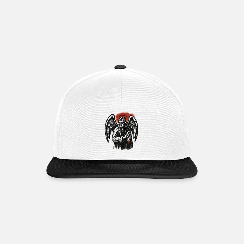 Ange avec l’intention de graffiti - Casquette snapback - blanc/noir