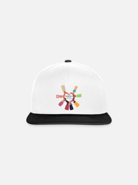 TÖCHTER FÜR EIN BUNTES STADTBILD - Snapback Cap - Weiß/Schwarz