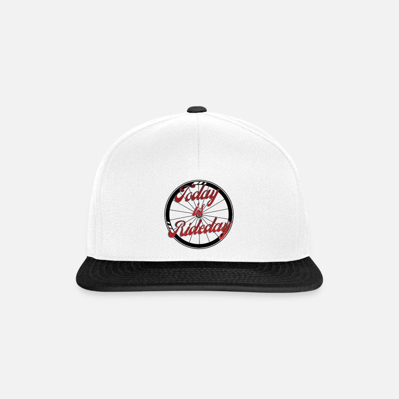 Today is Rideday - Snapback Cap - Weiß/Schwarz