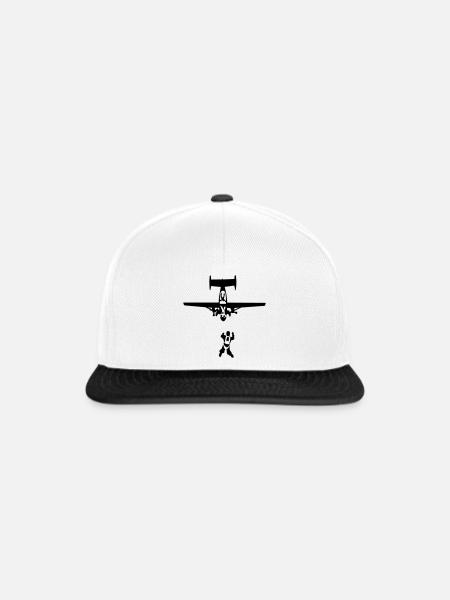 Skydiving - Snapback Cap - Weiß/Schwarz