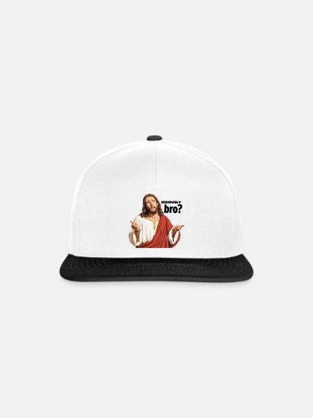Ernsthaft bro - Snapback Cap - Weiß/Schwarz