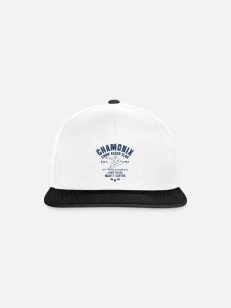 Chamonix Snowboard Club Mont Blanc - Snapback Cap - Weiß/Schwarz